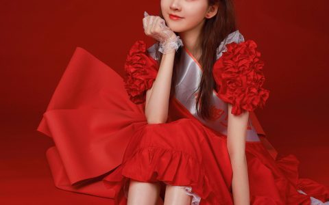 竞选公主 模特 人像 红色 女生&YiTuYu艺图语