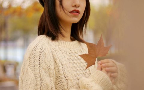 枫叶 枫叶 秋天 女生&YiTuYu艺图语