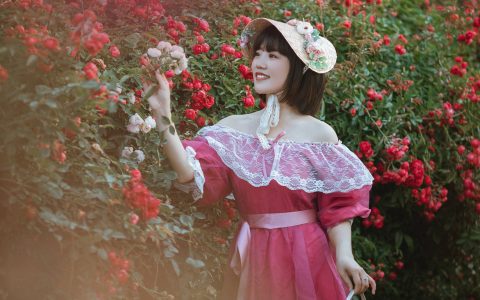 玫瑰庄园 小姐姐 模特 欧洲写真艺术 花&YiTuYu艺图语