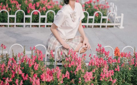 金鱼草 JK 美少女 清纯 花 养眼 二次元&YiTuYu艺图语