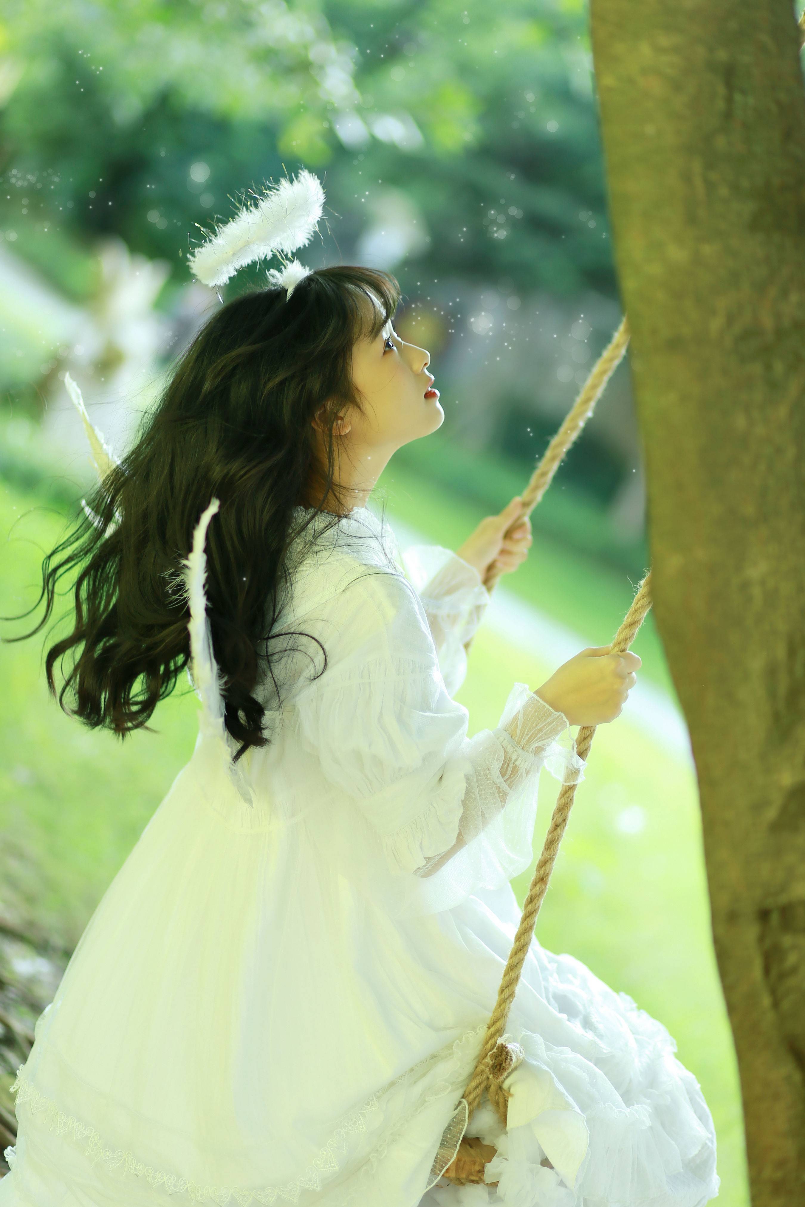 光落入尘世间 小清新 天使 小仙女 树林&YiTuYu艺图语-3
