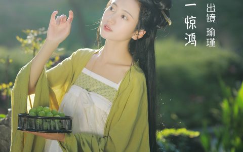 何来人间一惊鸿 唯美 小清新 意境 光影 养眼 高雅 古风 绿色 仙气&YiTuYu艺图语