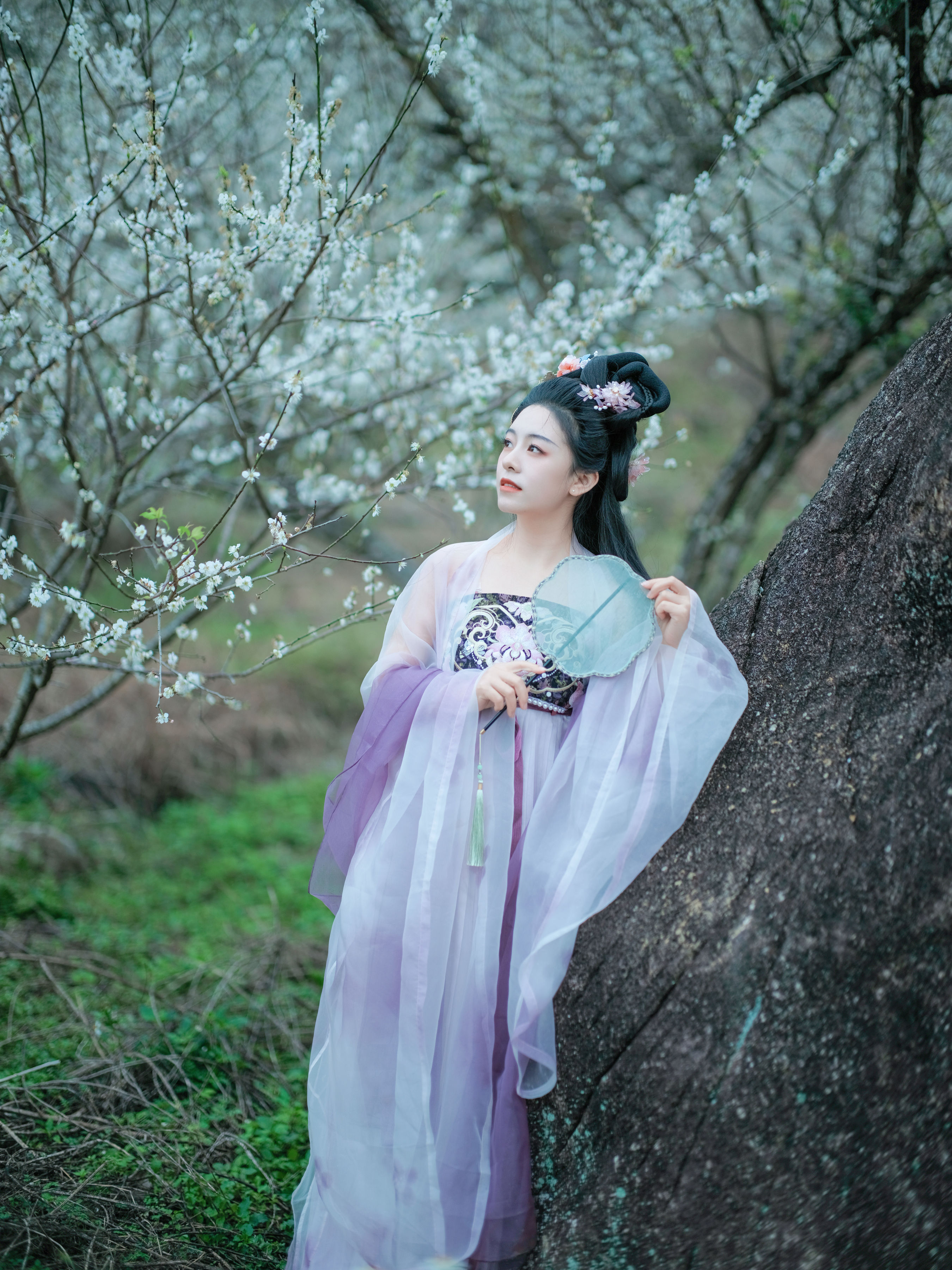 梅花三弄 美人 古风 中国风 汉服 花 美图&YiTuYu艺图语-4
