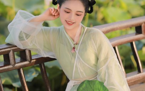 荷趣 荷花 小清新 少女 古风&YiTuYu艺图语