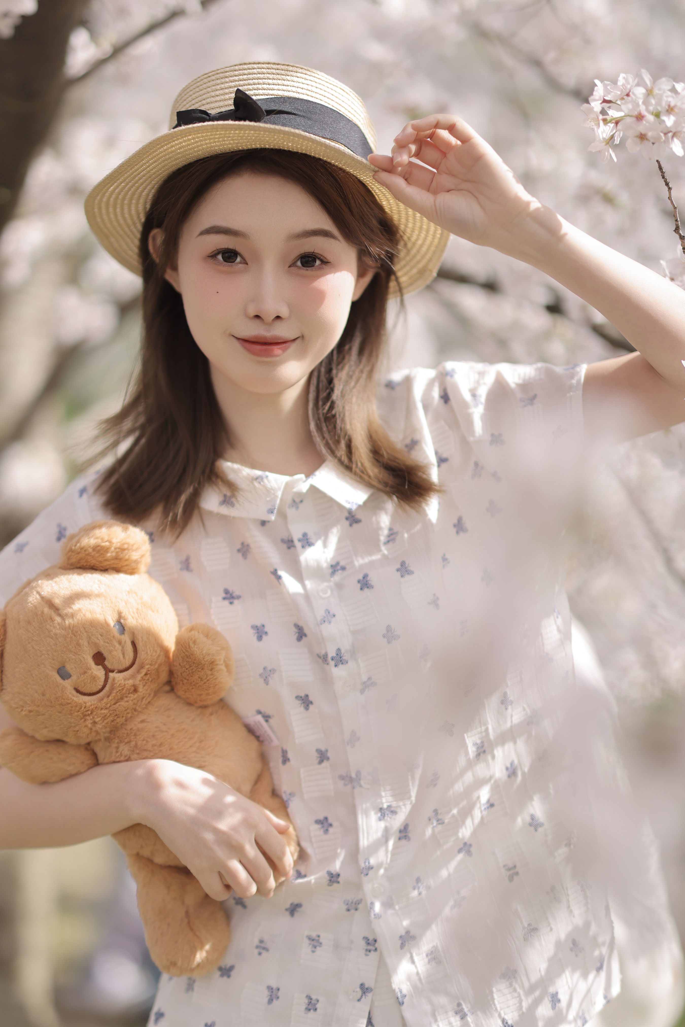 探一场春天 清纯 模特 美女 樱花 春天