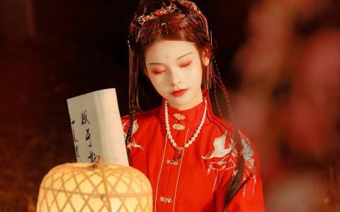 莫将圆相换眉颦 意境 艺术 中国风 古风 枫叶 清冷美人&YiTuYu艺图语