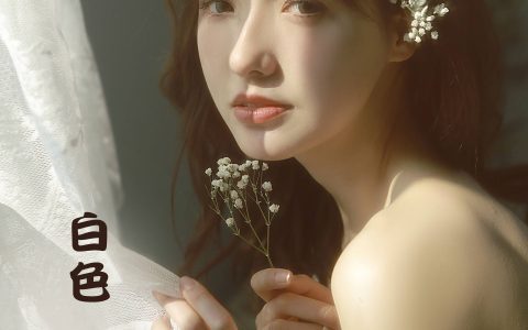 白色 唯美 优雅 光影 人像 花 少女&YiTuYu艺图语