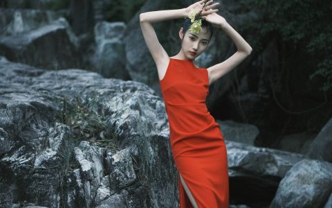 关于红 唯美 漂亮 艺术 优美 养眼 人像 山林&YiTuYu艺图语