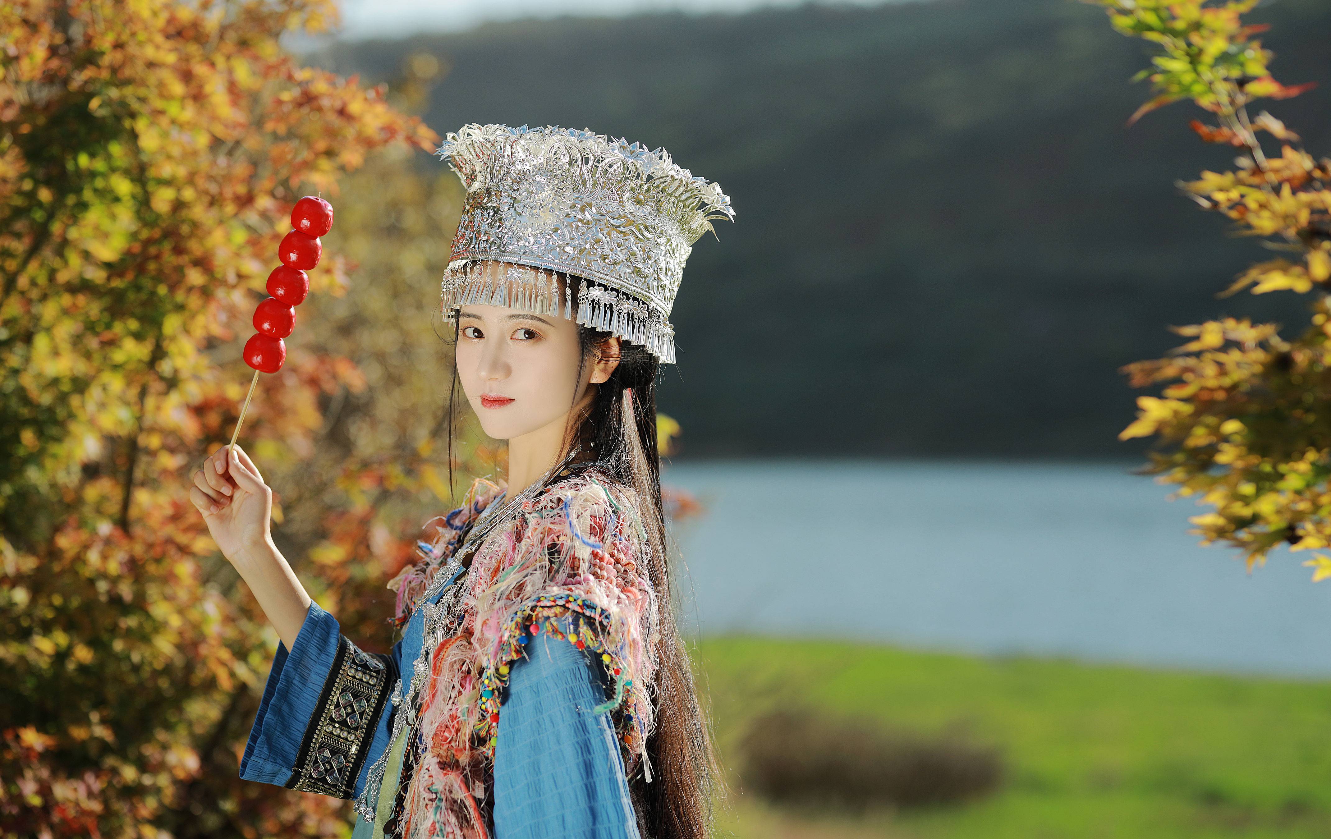 盈盈秋水 小清新 优美 古装 民族风 少女&YiTuYu艺图语-3