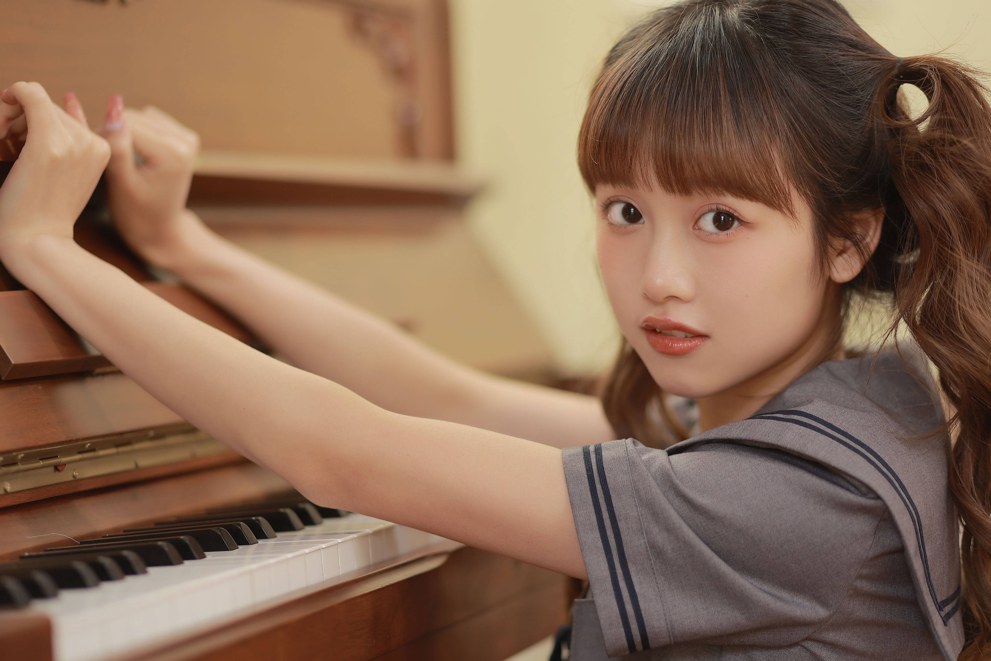 黑白琴键 女生 写真集&YiTuYu艺图语-4