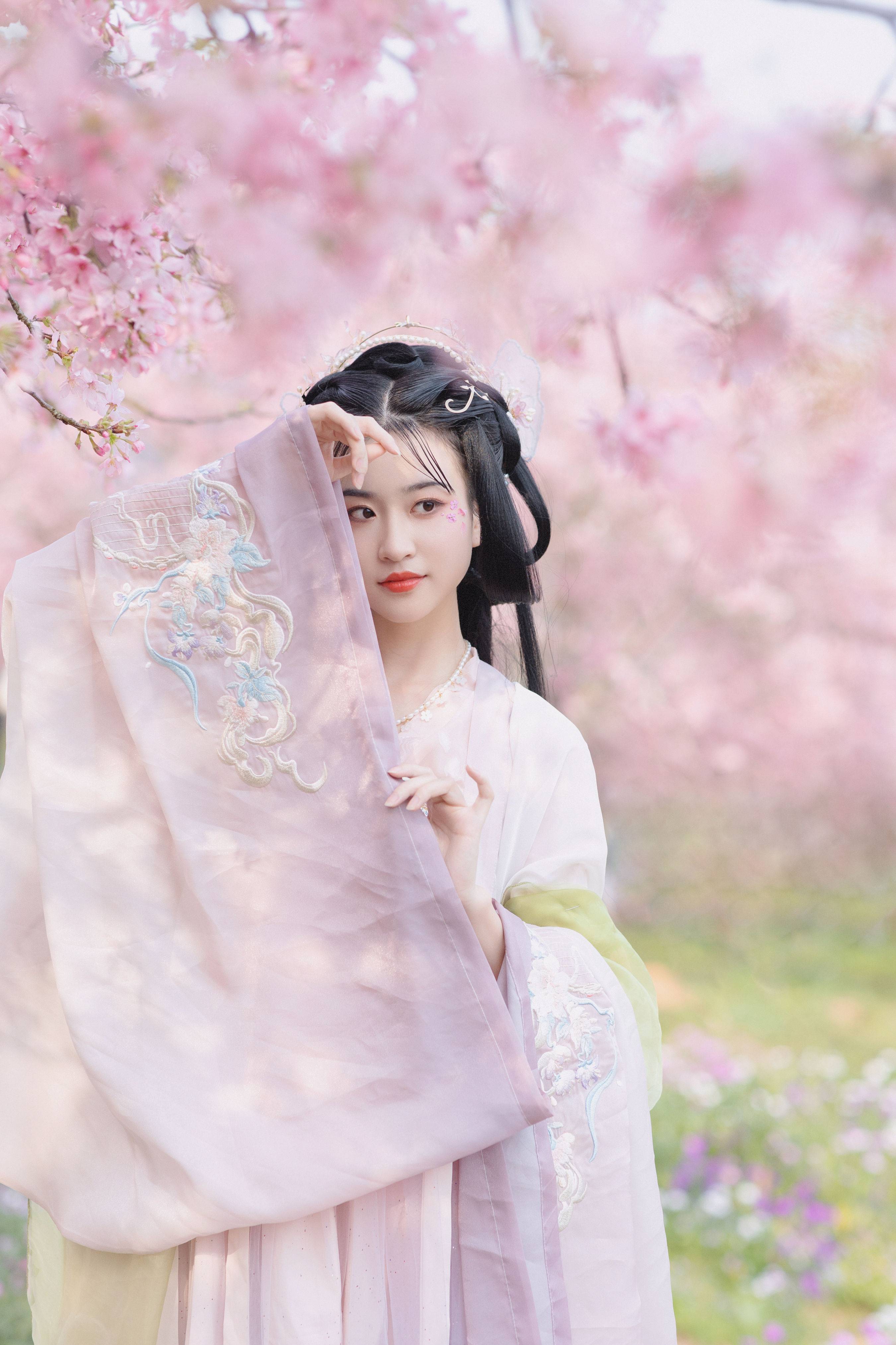 樱 精美 漂亮 古风 花 樱花 少女 写真集&YiTuYu艺图语-5
