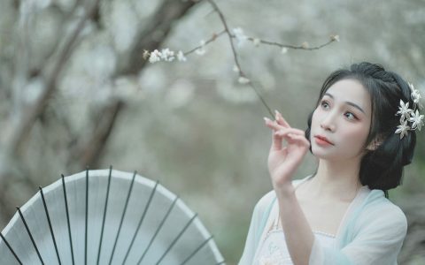 冬梅 古风 汉服 美人 美图 花 古代&YiTuYu艺图语