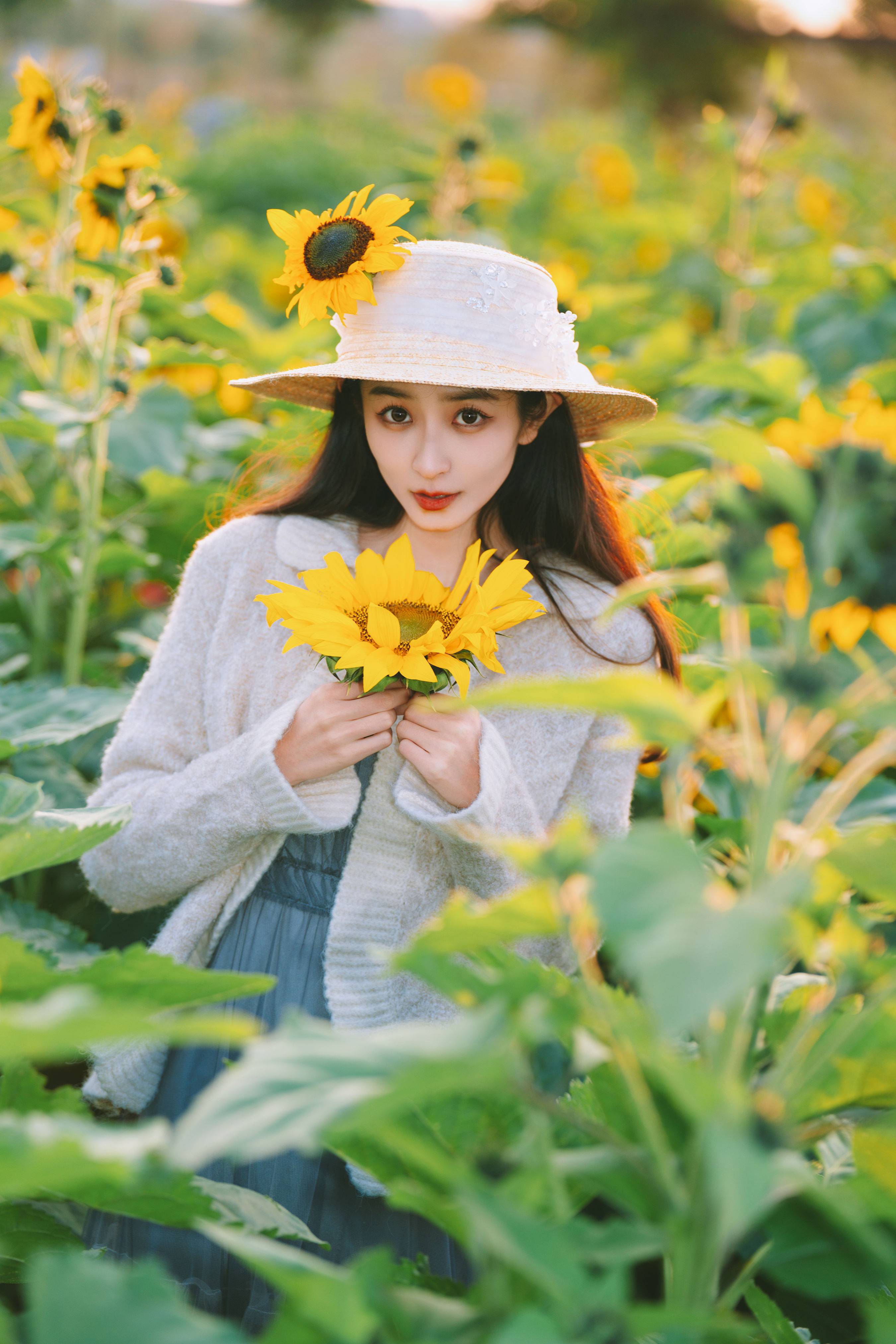向日葵少女 小清新 养眼 向日葵 少女&YiTuYu艺图语-4