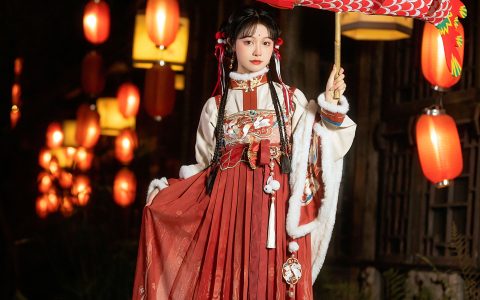 逛灯会 节日 中国风 古装 摄影 少女&YiTuYu艺图语