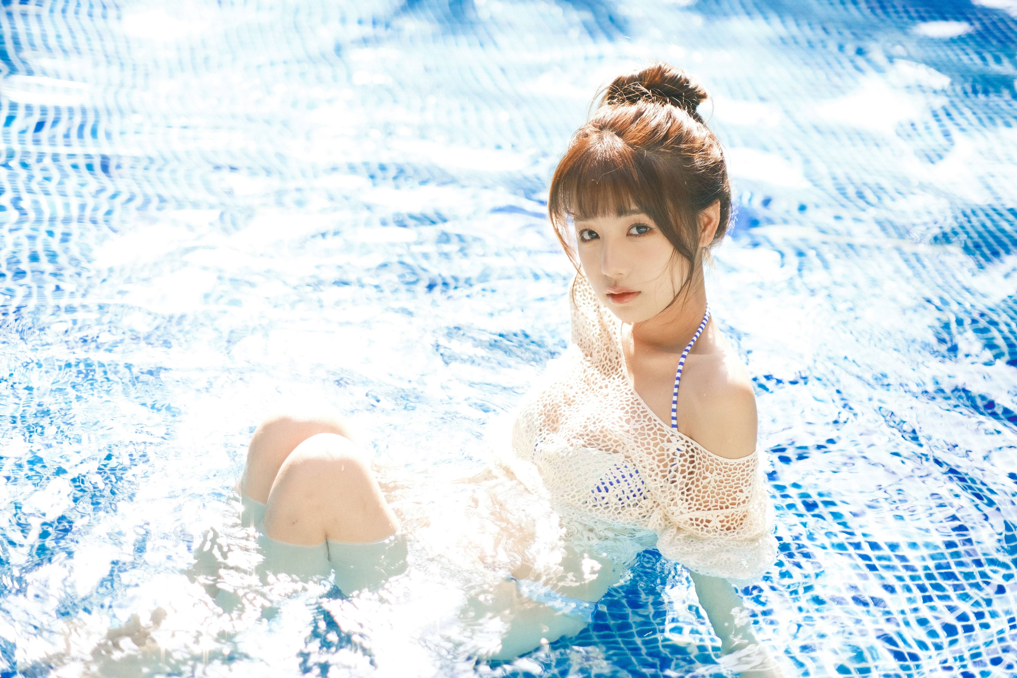 夏日泳池 少女 写真集&YiTuYu艺图语-3