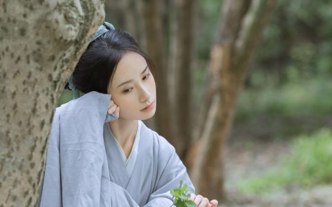 王宝钏挖野菜 唯美 伤感 意境 中国风 古风 树林&YiTuYu艺图语