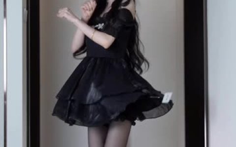 抖音Jessie婕西姐妹花黑色系列,微密圈高清图集