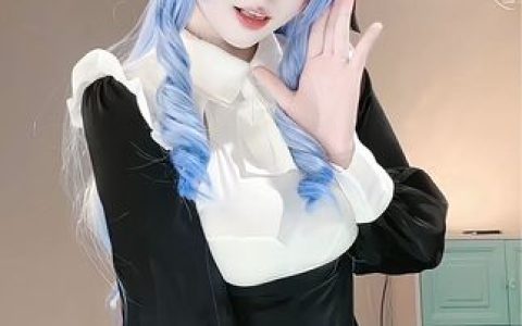 Nyako 喵子白衬衫黑丝系列 cos 原神甘雨 ol,优雅与性感的交织