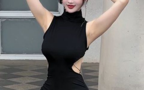 【周妍希】性感黑色写真魅力无处不在,每一张都让人难以忘怀