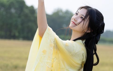 风吹麦浪 古风 美人 姑娘 模特 汉服 写真 夏天&YiTuYu艺图语