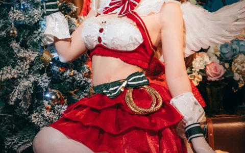 蕾姆的圣诞 Cosplay 二次元 节日 圣诞节 写真 红色&YiTuYu艺图语