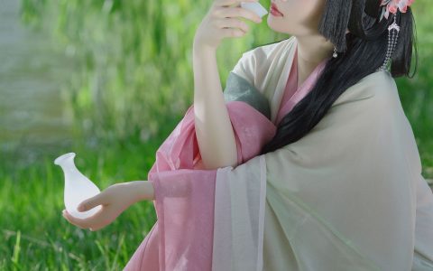 祝东风 汉服 古装 可爱 小清新 清纯 绿色 小姐姐 写真&YiTuYu艺图语