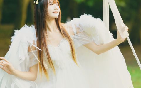 林中天使 小清新 树林 森系 小仙女 绿色 天使&YiTuYu艺图语