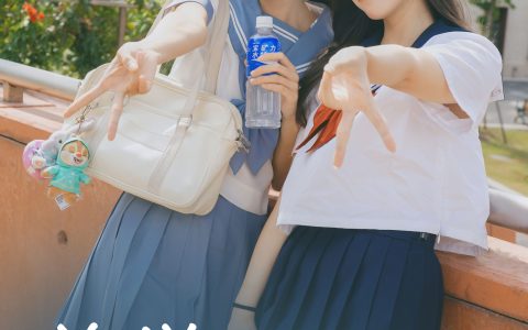 放学回家 二次元 JK 水手服 闺蜜 校花 街拍 可爱 美少女 日系&YiTuYu艺图语