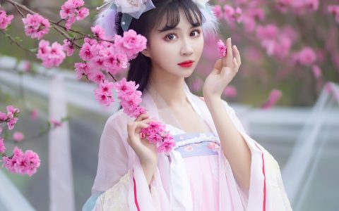 春风 汉服 小姐姐 美人 古风 春天 花 写真&YiTuYu艺图语