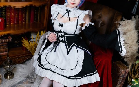 蕾姆女仆装 Cosplay 二次元 女仆 白丝 制服&YiTuYu艺图语