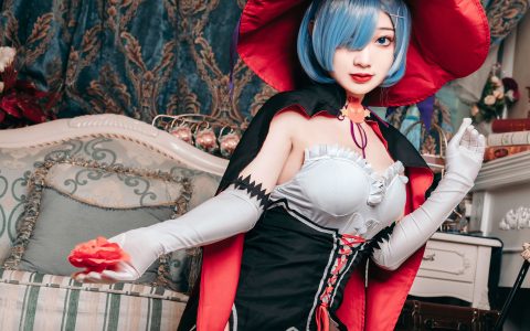 万圣节的蕾姆 Cosplay 少女 二次元 Cosplay少女 女生&YiTuYu艺图语