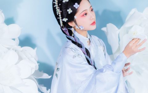 凝霜雪 古装 写真 美女 模特 精美 花&YiTuYu艺图语