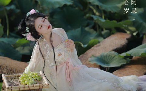 误入藕花深处 古风 美人 小仙女 小清新 绿色 荷花 莲花 唯美&YiTuYu艺图语