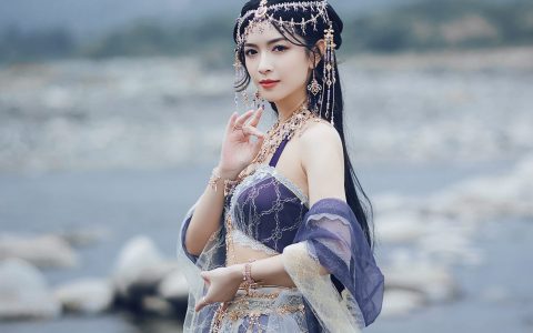 溪水遥 古装 姑娘 小溪 小姐姐 小仙女 精美 漂亮 美丽&YiTuYu艺图语