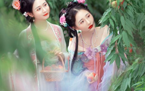 采桃 姑娘 古风 小姐姐 汉服 小仙女 写真 桃花&YiTuYu艺图语