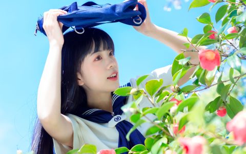 水手服的春天 写真 水手服 女生 JK 春天 小清新&YiTuYu艺图语