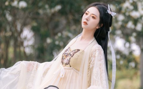 黄蝴蝶 美人 汉服 古风 精美 小仙女 养眼&YiTuYu艺图语
