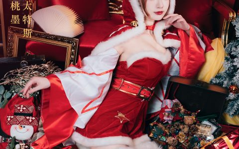 圣诞貂蝉 Cosplay 二次元 红色 圣诞节 节日 美少女&YiTuYu艺图语