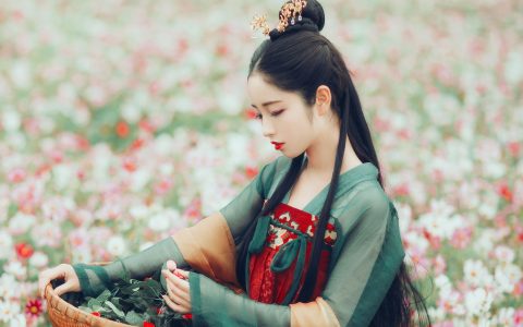 花语 汉服 少女 花 美图 绝色 小清新 古风&YiTuYu艺图语