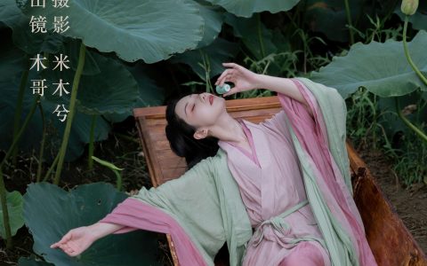 碧波游 古风 美人 模特 荷花 优美 人像&YiTuYu艺图语