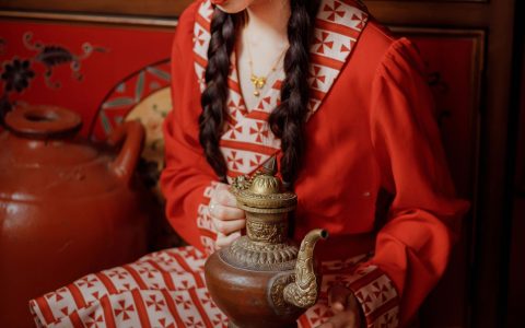 藏族公主 写真 民族风 红色 少女 精美&YiTuYu艺图语