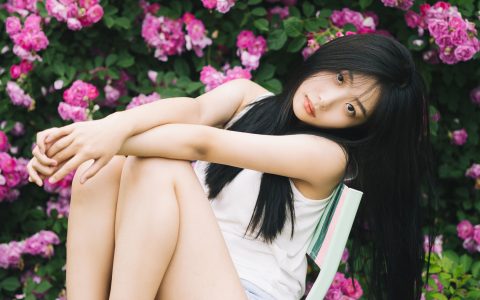 少女阴天花 少女 花 小清新 写真 女神 养眼 精美 漂亮&YiTuYu艺图语