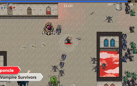 人气游戏《吸血鬼幸存者》8月中旬登上Switch平台最多支持四名玩家同乐