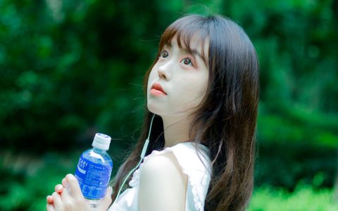 栀子女孩 小清新 绿色 清纯 小姐姐 小仙女 少女 养眼 唯美 女生&YiTuYu艺图语