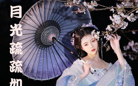 林下漏月光,疏疏如残雪 美人 古风 汉服 花 优美 伤感 意境&YiTuYu艺图语