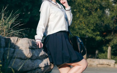 神里绫华JK制服 二次元 写真 制服 Cosplay 街拍 可爱 JK&YiTuYu艺图语