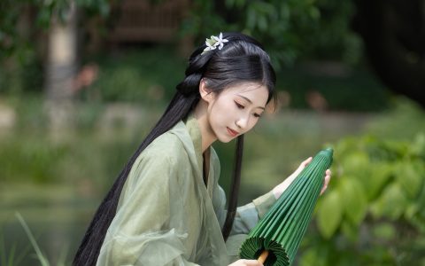 忧独情 古风 美人 绿色 小清新 美图 美丽 唯美 意境 漂亮 中国风 清冷 优美&YiTuYu艺图语