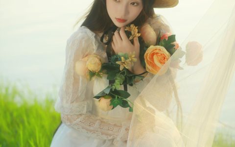 湖边假日 小清新 优美 浪漫 花 女神 绿色&YiTuYu艺图语