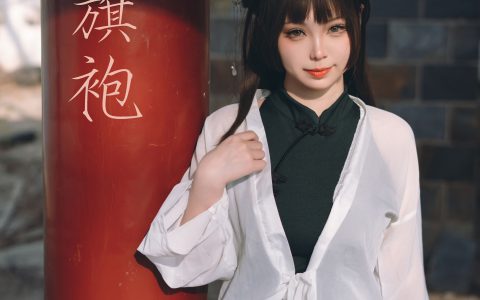 春游之旗袍 旗袍 美少女 二次元 Cosplay 花 春天&YiTuYu艺图语