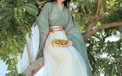 小池塘清露踏涟漪 小姐姐 古风 汉服 古代 小仙女 美人 小清新 绿色 可爱 甜美 少女&YiTuYu艺图语